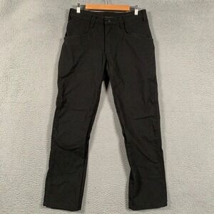 1620 Foundation Utility Pants Mens 34 Black Cordura Workwear Made In USA Stretch